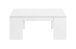 Couchtisch >Kendra< höhenverstellbar in weiß glänzend - 100x43x50 (BxHxT)