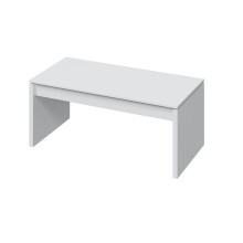 Couchtisch >Coffee Table< höhenverstellbar in weiß glänzend - 102x43x50 (BxHxT)