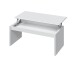 Couchtisch >Coffee Table< höhenverstellbar in weiß glänzend - 102x43x50 (BxHxT)