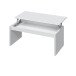 Couchtisch >Coffee Table< höhenverstellbar in weiß glänzend - 102x43x50 (BxHxT)