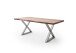Baumkantentisch >Calabria< in Akazie natur lackiert - 220x79,5x100 (BxHxT)