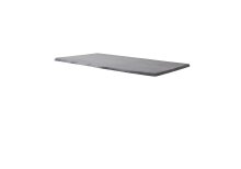 Baumkantentisch >Calabria< in Akazie grau lackiert - 200x77,5x100 (BxHxT)