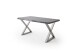 Baumkantentisch >Calabria< in Akazie grau lackiert - 200x79,5x100 (BxHxT)