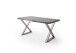 Baumkantentisch >Calabria< in Akazie grau lackiert - 200x79,5x100 (BxHxT)