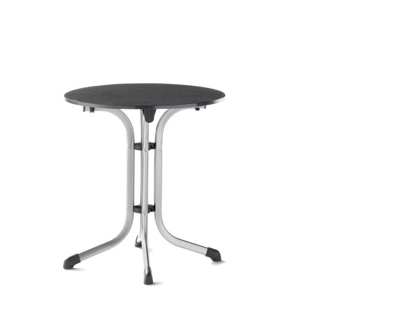 Klapptisch >Boulevard< in Schiefer anthrazit, vivodur ® - 72x68cm (HxD)