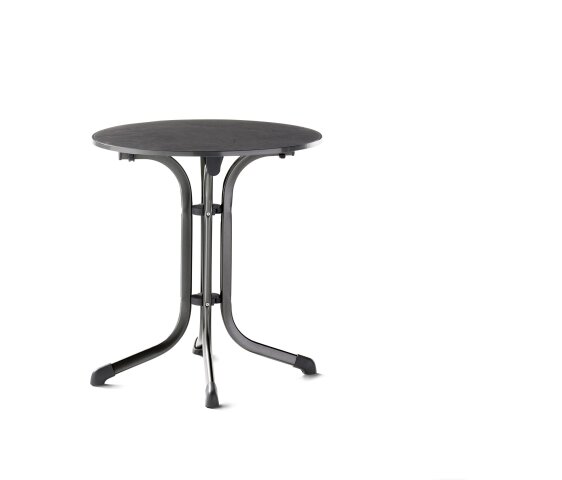 Klapptisch >Boulevard< in Schiefer anthrazit, vivodur ® - 72x68cm (HxD)