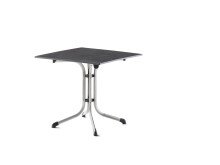 Klapptisch >Boulevard< in Schiefer anthrazit, vivodur ® - 80x73x80cm (BxHxT)