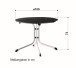 Klapptisch >Boulevard< in Schiefer anthrazit, vivodur ® - 73x100cm (HxD)