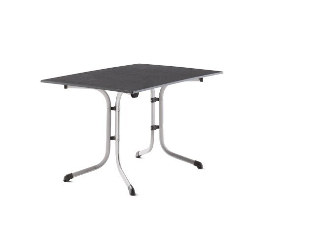 Klapptisch >Boulevard< in Schiefer anthrazit, vivodur ® - 120x73x80cm (BxHxT)