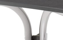 Klapptisch >Boulevard< in Schiefer anthrazit, vivodur ® - 120x73x80cm (BxHxT)