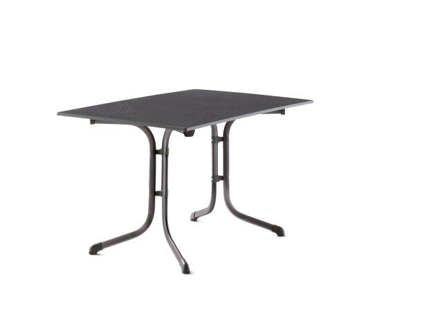Klapptisch >Boulevard< in Schiefer anthrazit, vivodur ® - 120x73x80cm (BxHxT)