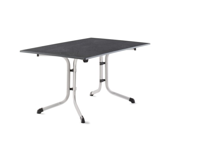 Klapptisch >Boulevard< in Schiefer anthrazit, vivodur ® - 140x73x90cm (BxHxT)