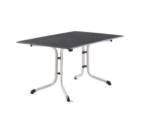 Klapptisch >Boulevard< in Schiefer anthrazit, vivodur ® - 140x73x90cm (BxHxT)