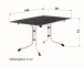 Klapptisch >Boulevard< in Schiefer anthrazit, vivodur ® - 140x73x90cm (BxHxT)