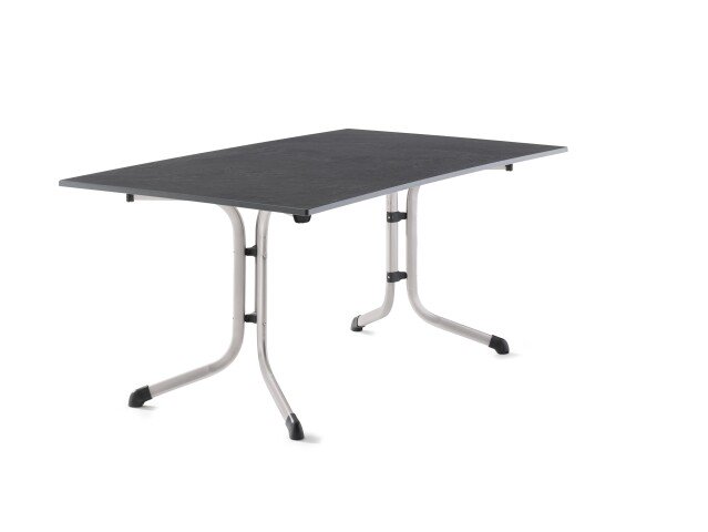 Klapptisch >Boulevard< in Schiefer anthrazit, vivodur ® - 140x73x95cm (BxHxT)