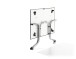 Klapptisch >Boulevard< in Schiefer anthrazit, vivodur ® - 140x73x95cm (BxHxT)