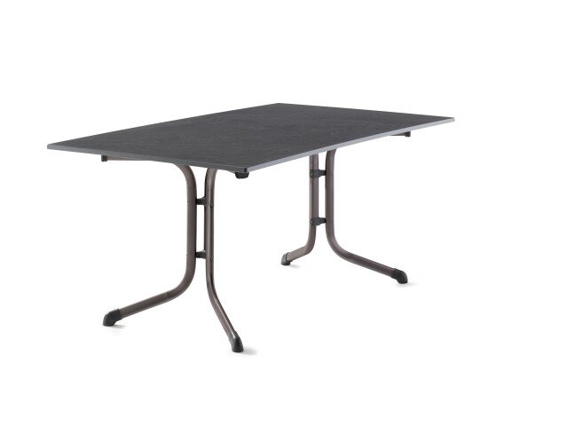 Klapptisch >Boulevard< in Schiefer anthrazit, vivodur ® - 165x73x95cm (BxHxT)