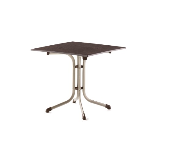 Klapptisch >Boulevard< in Schiefer Mocca, vivodur ® - 80x73x80cm (BxHxT)