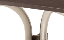 Klapptisch >Boulevard< in Schiefer Mocca, vivodur ® - 80x73x80cm (BxHxT)