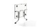 Klapptisch >Boulevard< in Schiefer Mocca, vivodur ® - 120x73x80cm (BxHxT)
