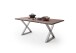 Baumkantentisch >Calabria< in Akazie walnussfarbig - 180x77,5x100 (BxHxT)