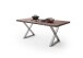 Baumkantentisch >Calabria< in Akazie walnussfarbig - 240x79,5x100 (BxHxT)