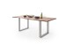 Baumkantentisch >Calabria< in Akazie natur lackiert - 160x76,5x90 (BxHxT)