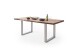 Baumkantentisch >Calabria< in Akazie natur lackiert - 220x79,5x100 (BxHxT)
