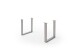 Baumkantentisch >Calabria< in Akazie grau lackiert - 220x79,5x100 (BxHxT)