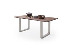 Baumkantentisch >Calabria< in Akazie walnussfarbig...