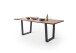Baumkantentisch >Calabria< in Akazie natur / anthrazit - 200x77,5x100 (BxHxT)