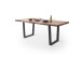 Baumkantentisch >Calabria< in Akazie natur / anthrazit - 240x79,5x100 (BxHxT)