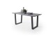 Baumkantentisch >Calabria< in Akazie grau  / anthrazit - 160x76,5x90 (BxHxT)