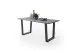 Baumkantentisch >Calabria< in Akazie grau  / anthrazit - 160x76,5x90 (BxHxT)