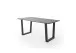 Baumkantentisch >Calabria< in Akazie grau  / anthrazit - 160x76,5x90 (BxHxT)