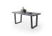 Baumkantentisch >Calabria< in Akazie grau  / anthrazit - 220x79,5x100 (BxHxT)