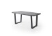 Baumkantentisch >Calabria< in Akazie grau  / anthrazit - 240x79,5x100 (BxHxT)