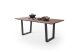 Baumkantentisch >Calabria< in Akazie walnuss/anthrazit - 160x76,5x90 (BxHxT)