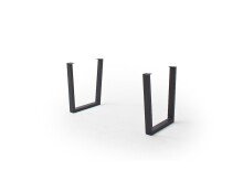 Baumkantentisch >Calabria< in Akazie walnuss/anthrazit - 180x77,5x100 (BxHxT)