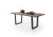 Baumkantentisch >Calabria< in Akazie walnuss/anthrazit - 200x77,5x100 (BxHxT)