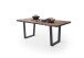 Baumkantentisch >Calabria< in Akazie walnuss/anthrazit - 220x79,5x100 (BxHxT)