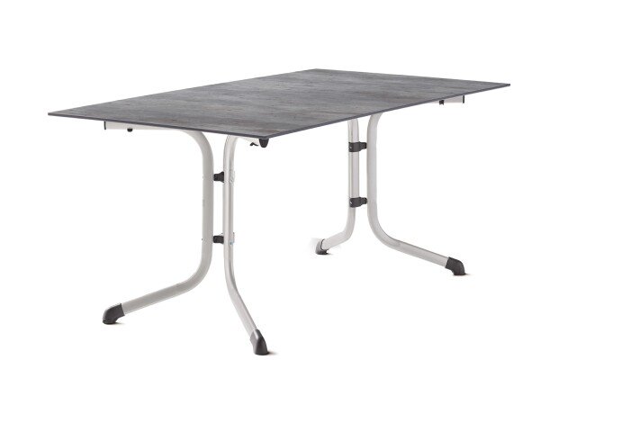 Klapptisch >Boulevard< in Beton hell, Polytec® - 160x73x90cm (BxHxT)