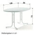 Klapptisch >Boulevard< in Mamor weiß, mecalit®-PRO - 138x72x88cm (BxHxT)