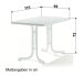 Klapptisch >Boulevard< in Schiefer anthrazit, mecalit®-PRO - 115x72x69cm (BxHxT)