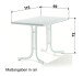 Klapptisch >Boulevard< in Schiefer anthrazit, mecalit®-PRO - 115x72x69cm (BxHxT)