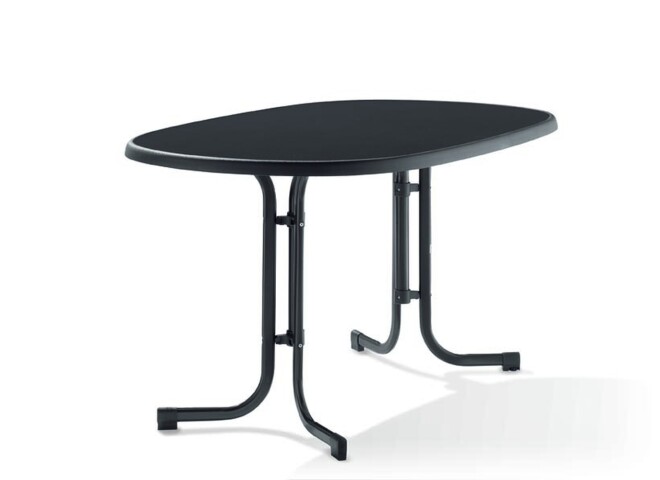 Klapptisch >Boulevard< in Schiefer anthrazit, mecalit®-PRO - 138x72x88cm (BxHxT)
