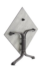 Klapptisch >Boulevard< in Beton hell, Polytec® - 80x73x80cm (BxHxT)