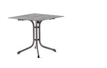 Klapptisch >Boulevard< in Beton hell, Polytec® - 80x73x80cm (BxHxT)