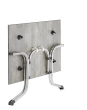 Klapptisch >Boulevard< in Beton hell, Polytec® - 120x73x80cm (BxHxT)