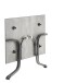 Klapptisch >Boulevard< in Beton hell, Polytec® - 120x73x80cm (BxHxT)